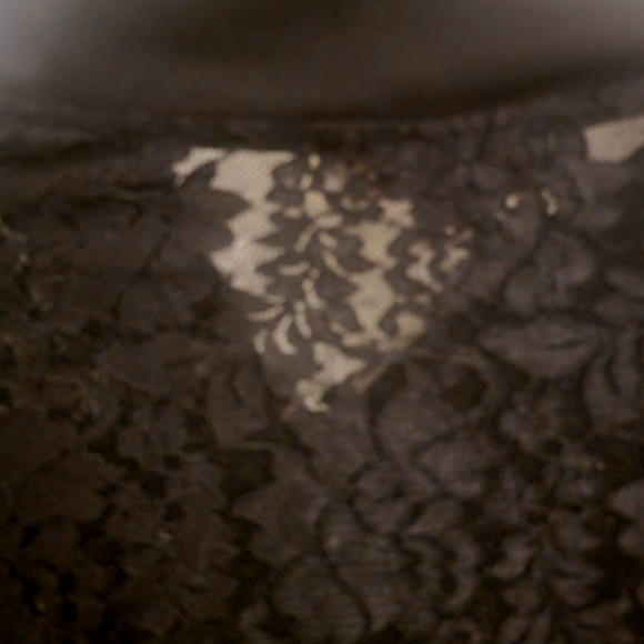 MISIA CURVY LITE WEIGHT JACKET / black / 1X / lace sleeves/ zip up - Picture 4 of 5